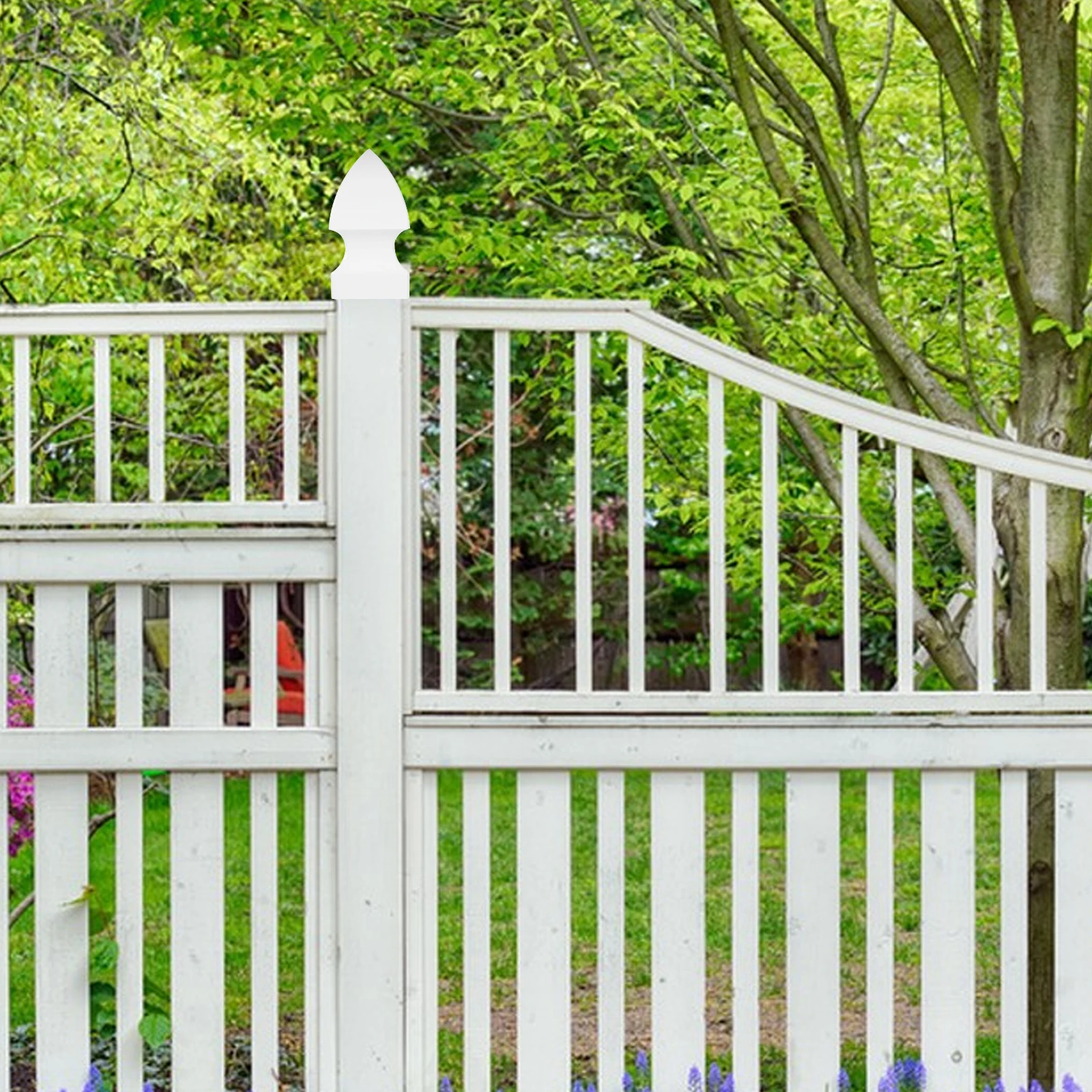 

Pvc Column Railing Square Post Guardrail Cover Outdoor Cap Durable Weather Resistant Easy Install Decorative Cap For