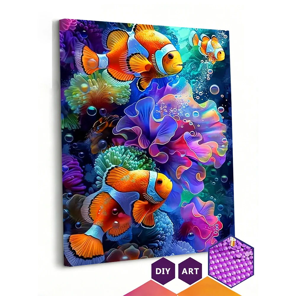 Resin Art Beach - AZQSD Diamond Painting Kits Fish Animal