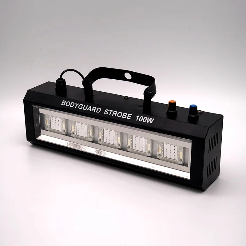 100W LED Stroboscooplicht Geluid/Verstelbare snelheid/Automatische bediening LED Wit Flitslicht Disco Party Home Muziekshow Podiumprojector