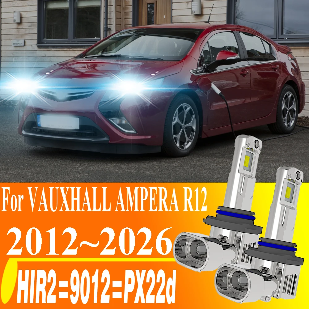 

2 шт. HIR2 PX22d 9012 Светодиодные лампы для автомобильных фар, мотоциклетные лампы ближнего и дальнего света, DRL, Canbus, белые противотуманные фары 12V 55W для VAUXHALL AMPERA R12