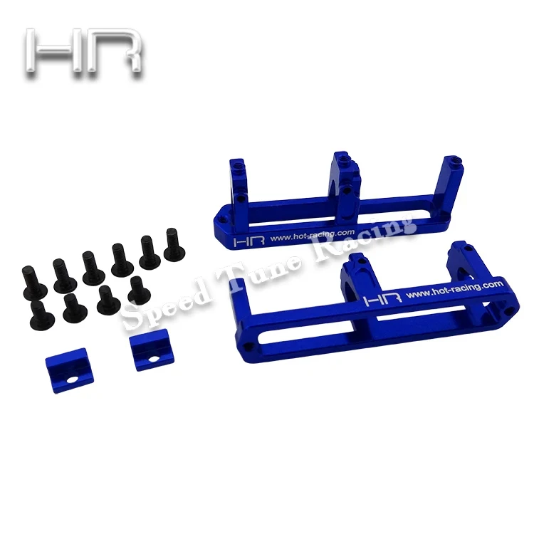 Hot Racing SUM24R06 Blue Alum Shift Servo Mount for 1/7 TRA E-Revo & 1/10 TRA Summit