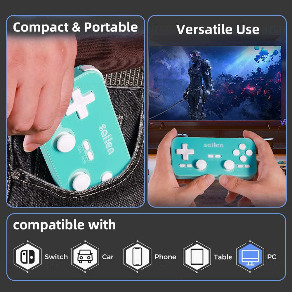 لوحات ألعاب لاسلكية 2.4G لنينتندو سويتش/2 وحدة تحكم محمولة لنظام أندرويد/IOS/WIN 10/PS3/TV Box/Steam Deck ملحقات الألعاب