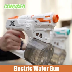 Water Gun Electric Waterguns Automatic Large Capacity Long Range Guns Children's Water Toys Swimming Pool Beach Toy for Children