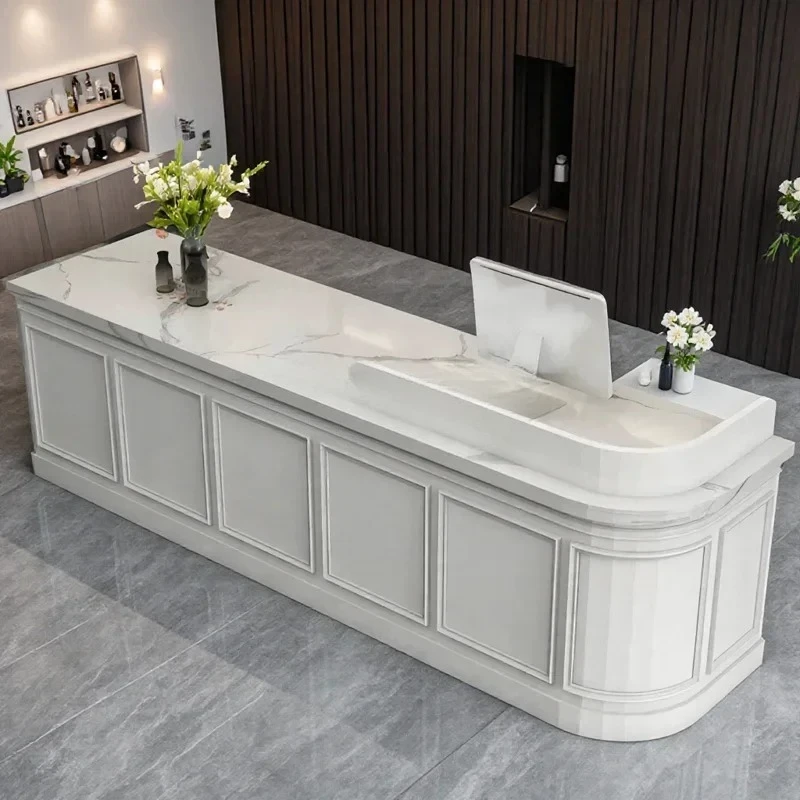 Milk tea shop cafe checkout page bread dessert shop, flower shop reception desk customization