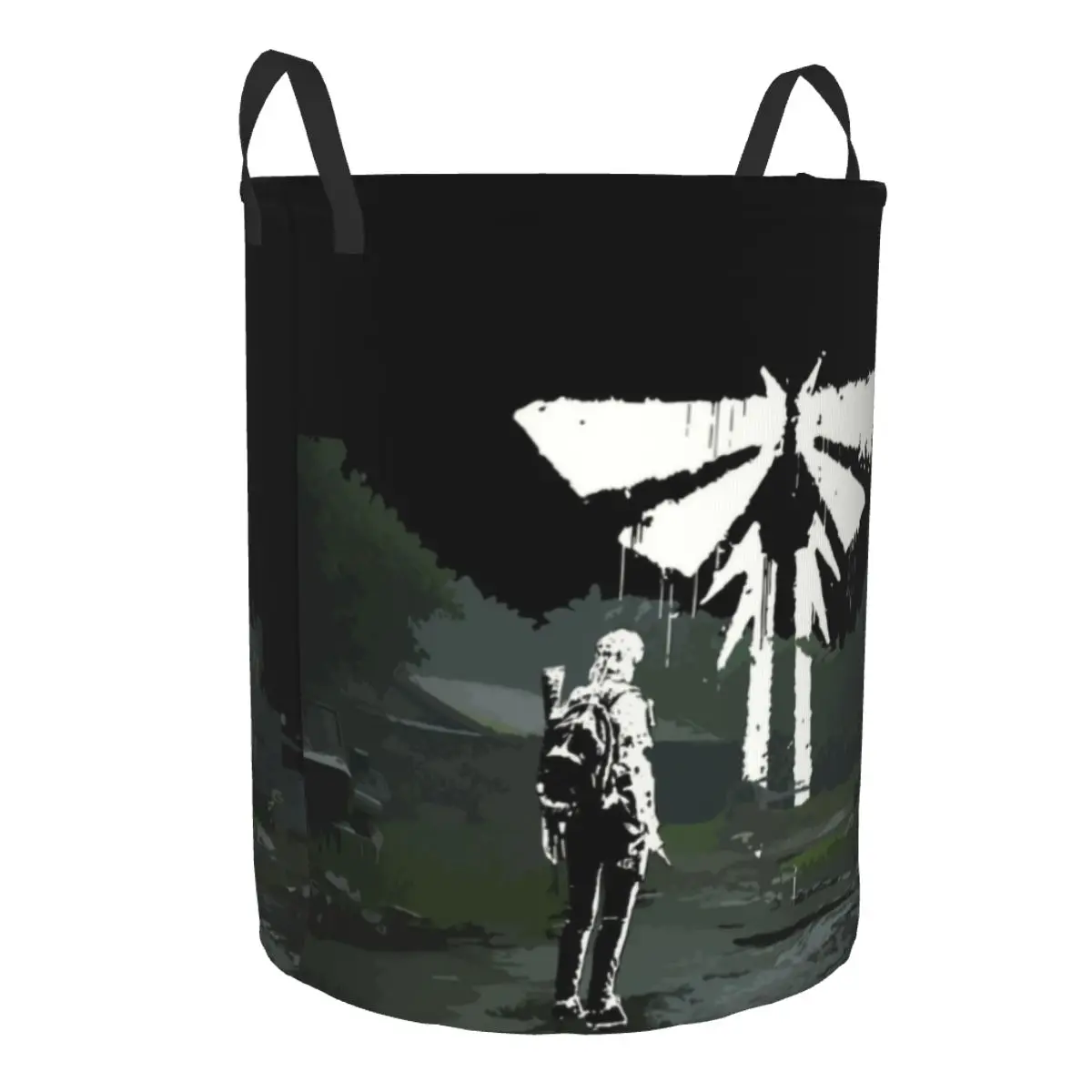 The Last Of Us Part 2 Firefly Logo Laundry Basket Collapsible Joel Toy Clothes Hamper Storage Bin for Kids Nursery