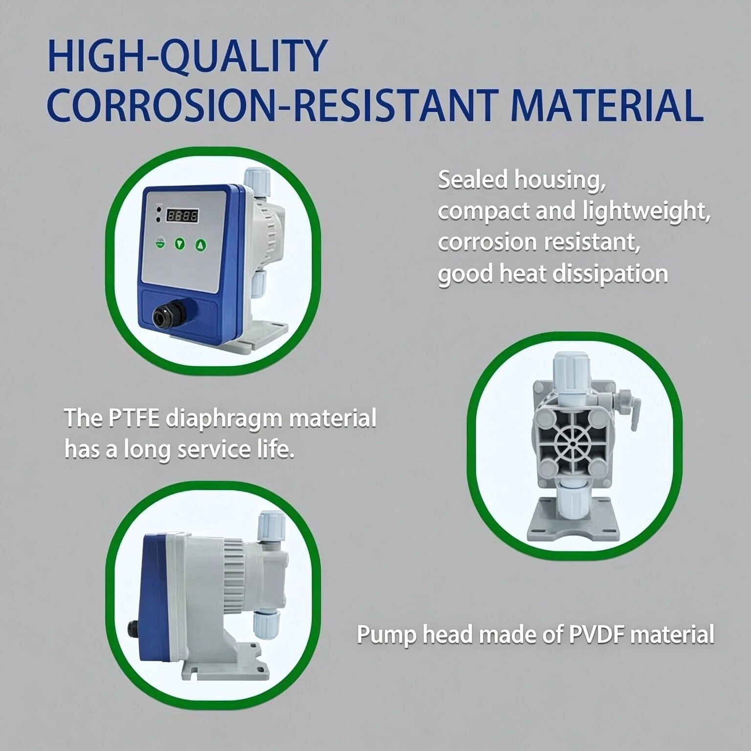 Electromagnetic Diaphragm Metering Pump Anti-corrosion Dosing Pump Acid and Alkali Resistant Pump Hospital Flow Pumps