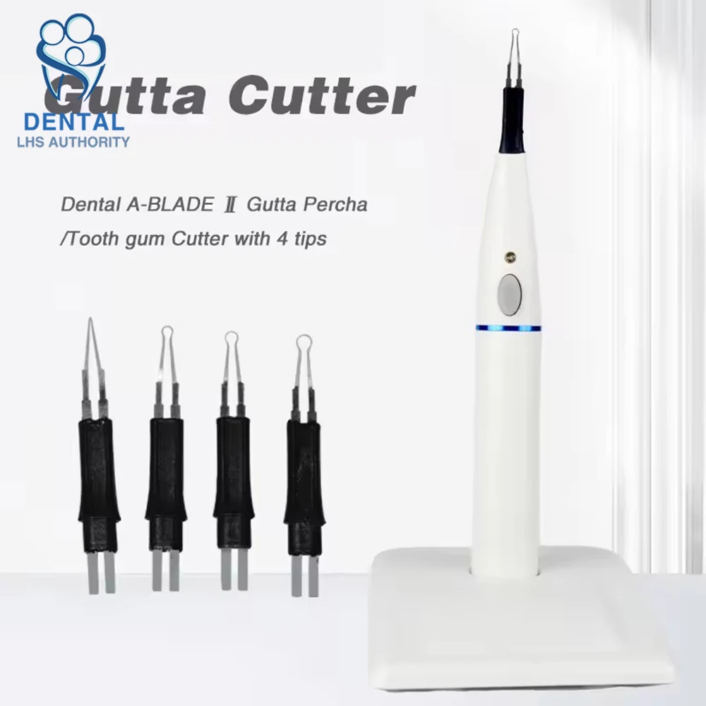 4 Tips Tooth Gum Cutter Oral Dental Gutta Percha Endo Gutta Cutter Gutta Percha Dissolved Breaker Cutter Tooth Whitening