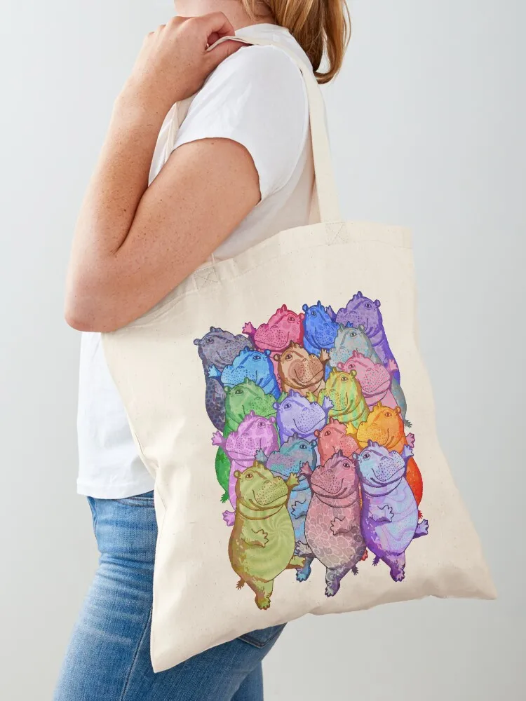 

Hippo Disco Tote Bag tote bags cloth bags Handbags custom bags Women's shopping bag
