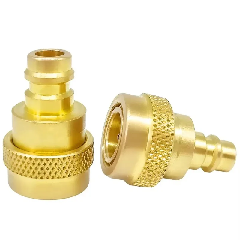 

2 quick adapters, adjustable high and low pressure air conditioner R1234yf refrigerant system connector