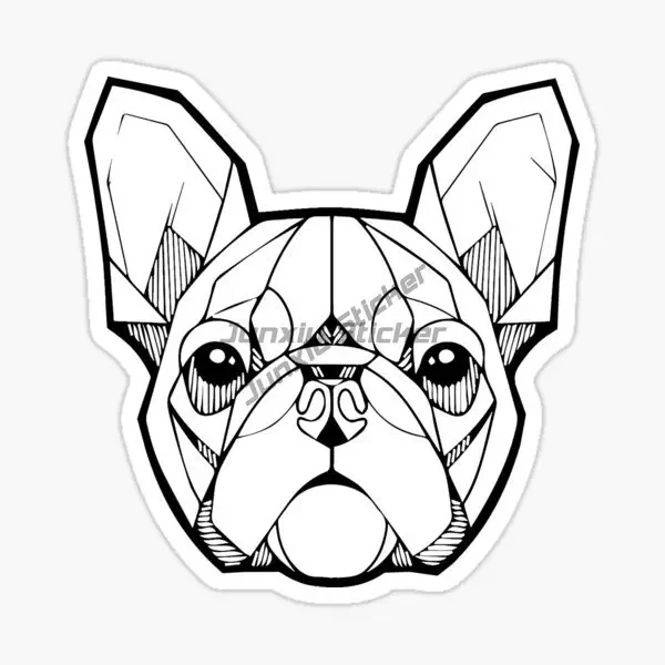 French Bulldog Pets personalized Creative Car Stickers Customizable Size bicycle Motorcycle Window Helmet Wall Table Decal