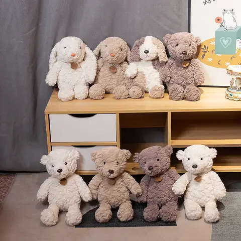 20/25cm 귀여운 흰색 Bichon frize 박제 리본 개 봉제 장난감 시뮬레이션 애완 동물 솜털 아기 강아지 인형 생일 어린이 선물