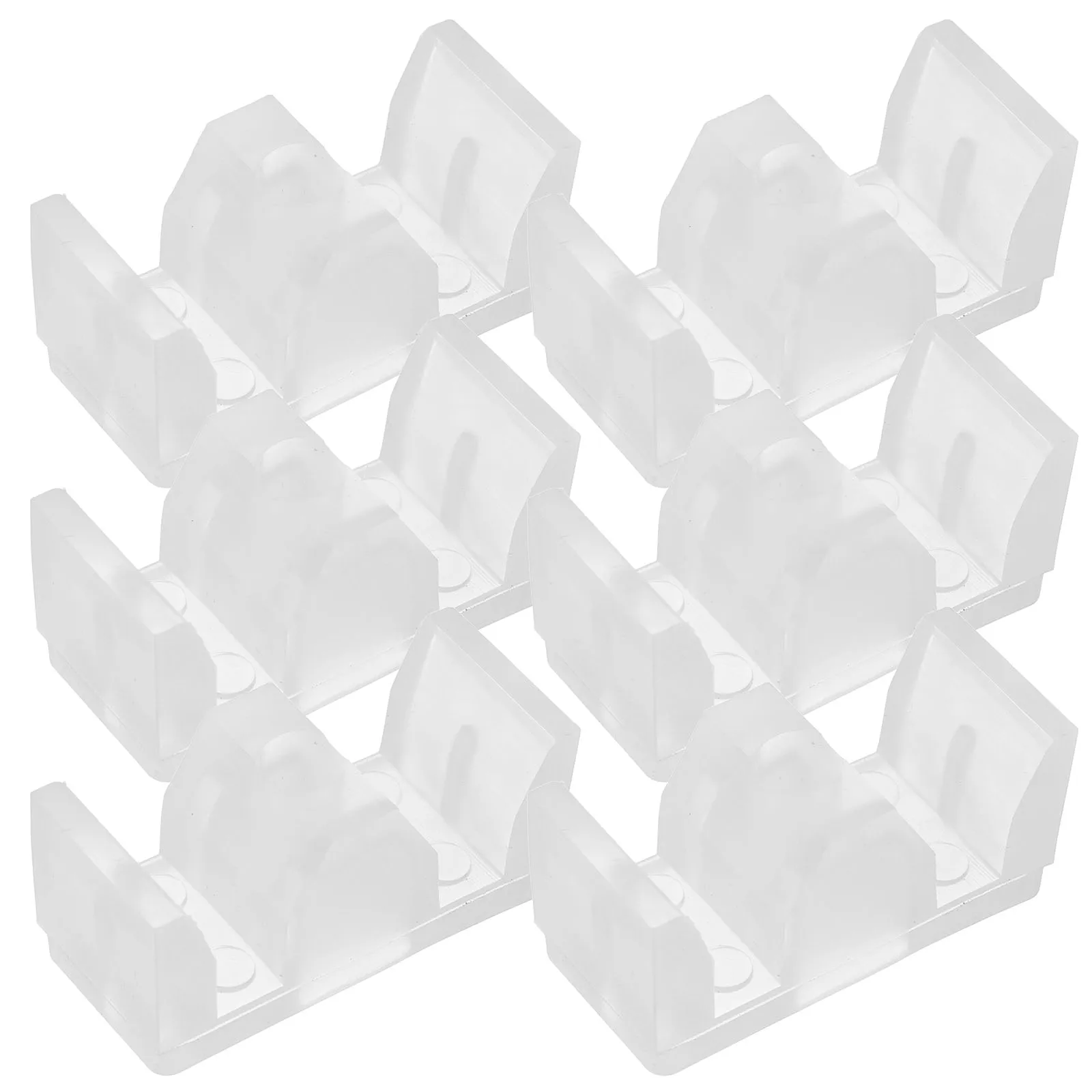 

6Pcs Anti Collision Block Pad Sliding Glass Door Guide Bathroom Shower Door Bottom Seal Strip Smooth Impact Absorbing Silicone