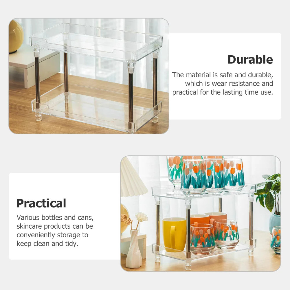 

Bathroom Organizer Multilayer Storage Shelf Makeup Skincare Perfume Desktop Storage Rack Bathroom Rack