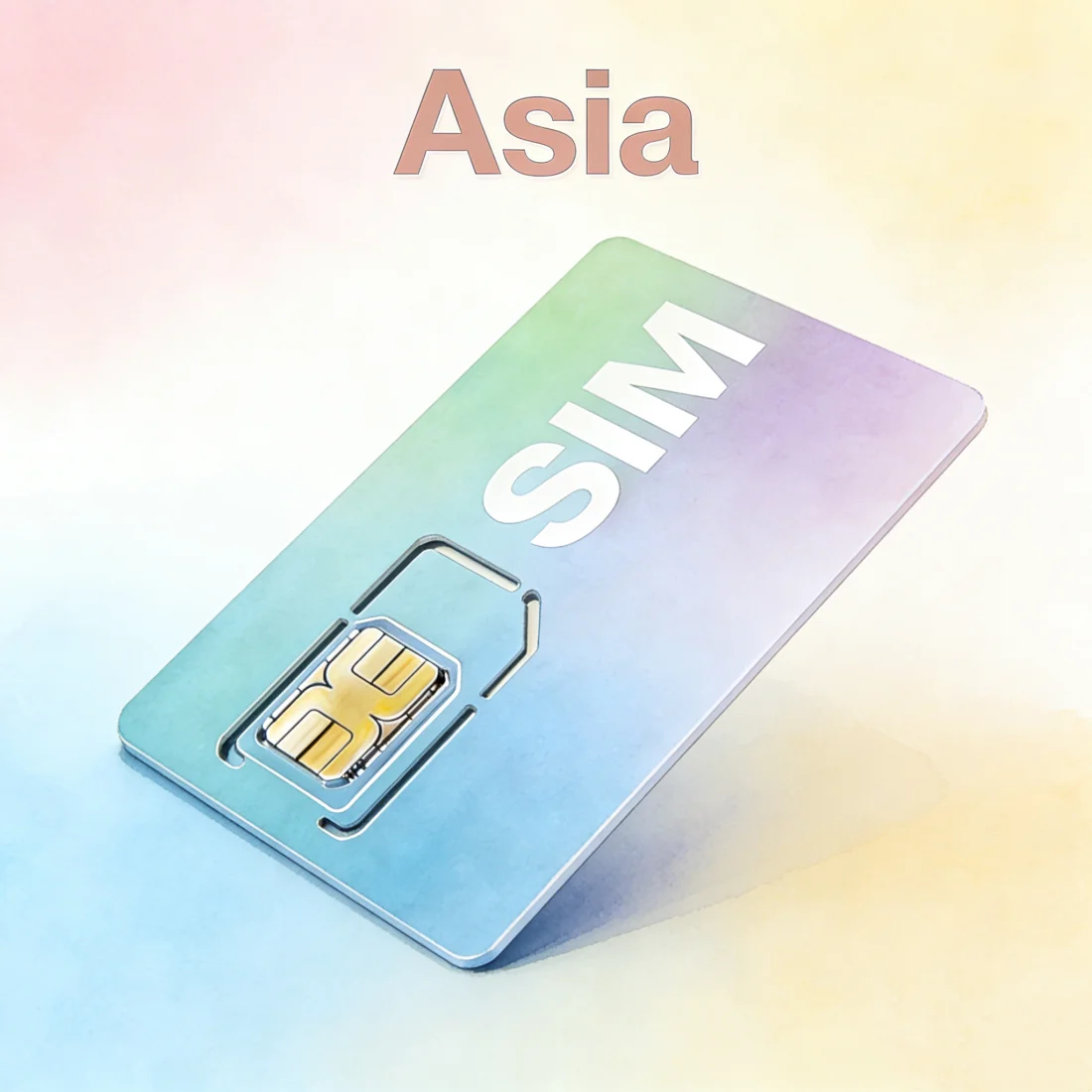 4G SIM Card Asia Roaming Universal 500M For IoT GPS Tracker PPT Walkie Talkie Cellular Usage