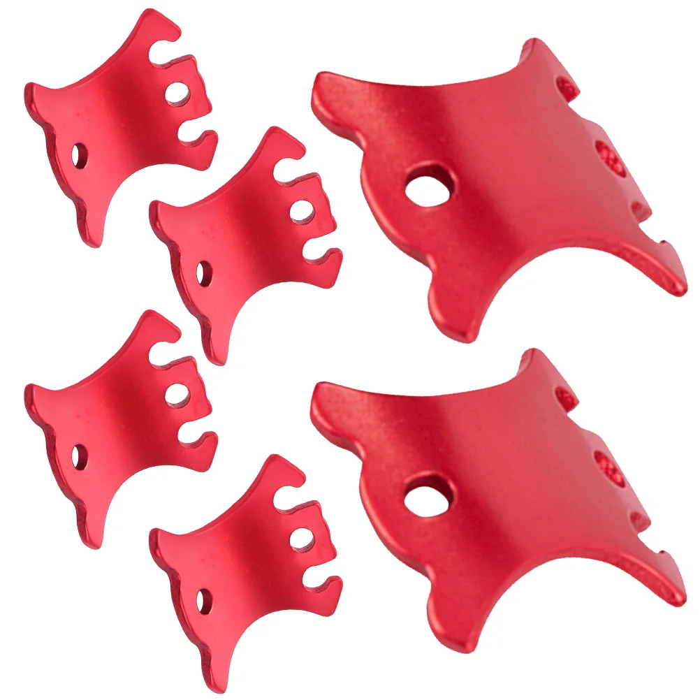 

6Pcs Wind Rope Buckles High-Quality Aluminum Alloy Wear-Resistant Lightweight Fixers for Tent Outdoor Camping Essential Gear