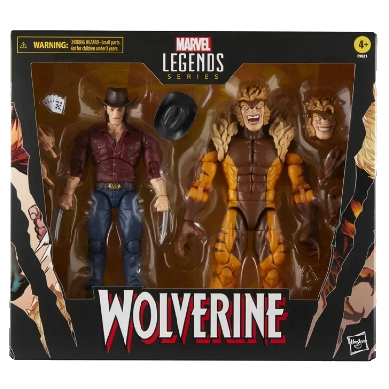 New 6-inch Marvel Legends Series Figure Wolverine 50th Anniversary Marvel's Logan Vs Sabretooth Collectible Action Figure Doll