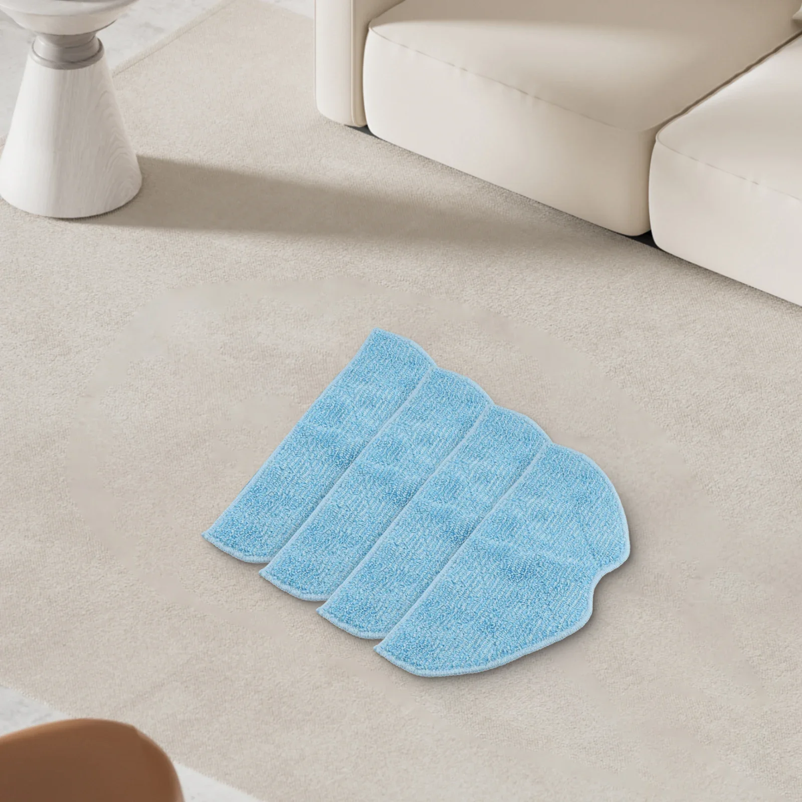 

4 Or 10 Pack For EZVIZ RE4/RE4 Plus/RE5/RE5 Plus Compatible Mop Cloths Effective Microfiber Cleaning Accessories