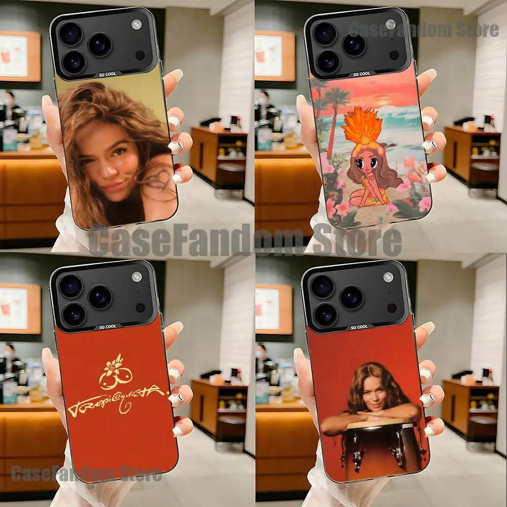 

K-Karol G Tropicoqueta Phone Case For iPhone 17,16,15,14,13,12,11,Pro,Max,Plus,Black Matte Shockproof Cover