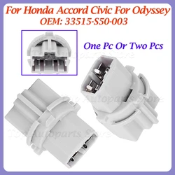 For Honda Accord Civic For Odyssey 1/2pcs Brake Tail Lamp Rear Light Bulb Socket Holder 33515-S50-003