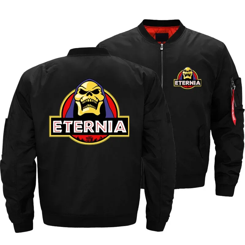 

Dropshipping He Man And The Masters Of The Universe Skeletor Eternia Park Jacket Men MA1 Pilot Jacket Bomber Jackets Coats S-5XL