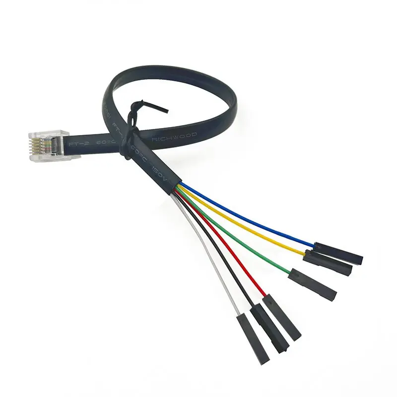 25cm ev3 data cable 6p6c right button crystal head to Dupont head cable LEGO ev3/nxt to DuPont cable