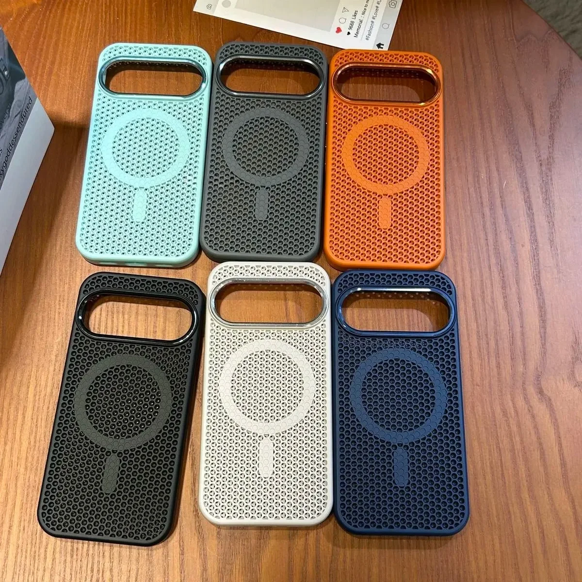 Luxury NEW Honeycomb Heat Dissipation Case For Google Pixel 11 Pro XL 10 Pro For MagSafe Alloy Lens Button Anti-drop Phone Cover