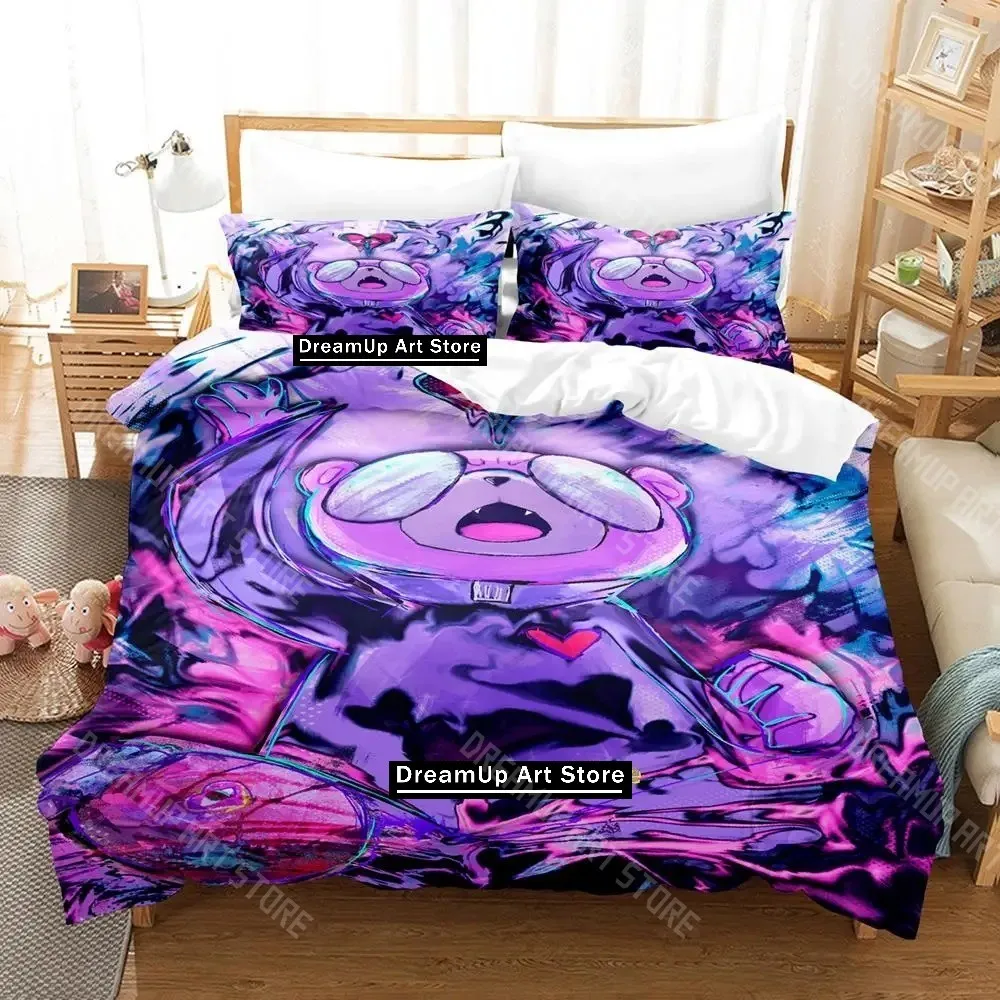3D Printed Unicorn Wars Game Bedding Set for Boys Girls Duvet Cover Pillowcase Twin Queen King Full Single Double Sizes