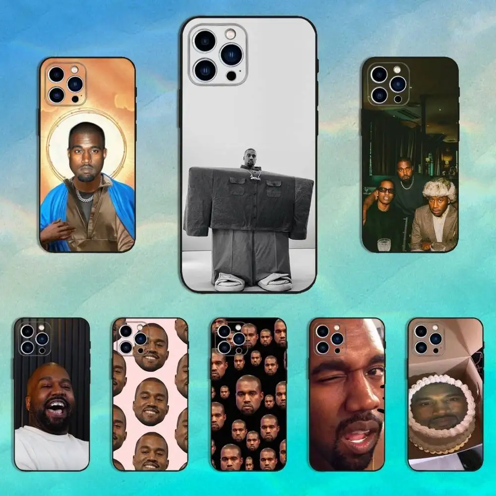 

Funny K-Kanyes W-West Ye Phone Case For iPhone 16,15,14,13,12,11 Plus,Pro Max,XS,X,XR,SE,Mini,8,7,Soft Silicone Black Cover