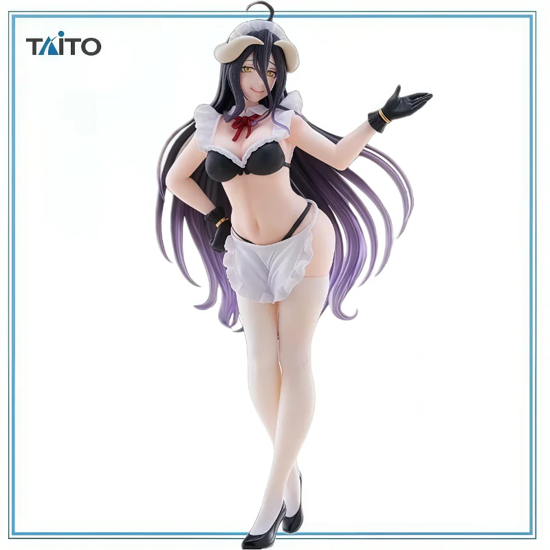 

TAITO Original Authentic in Stock OVERLORD 18cm Albedo Standing Figurine Anime Cartoon Collection Series Model Cartoon Character