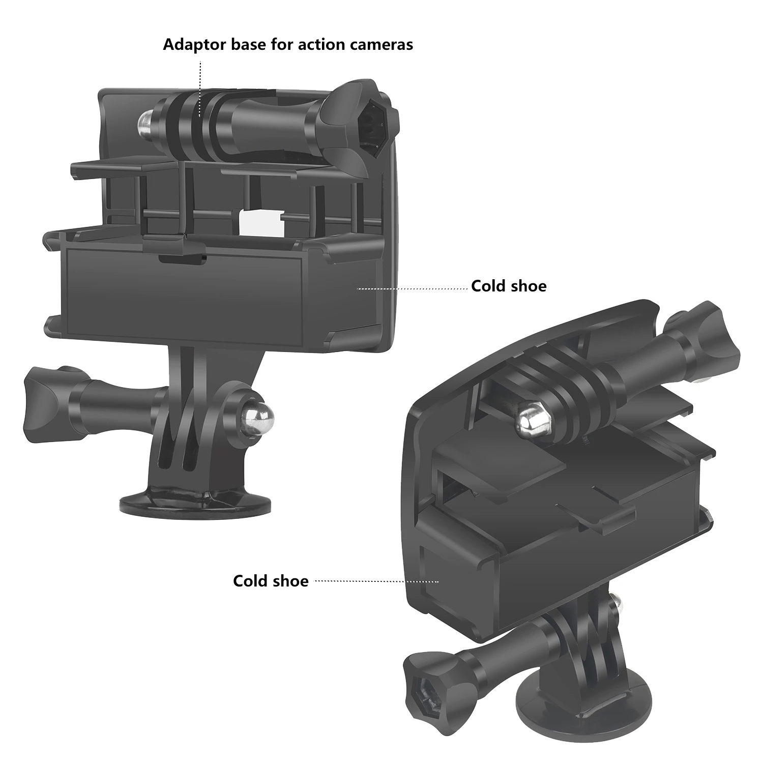 Selfie مرآة جبل حامل الحذاء البارد قوس ملحق ل Gopro بطل 12 11 10 9 8 7 6 5 SJcam DJI OSMO Insta 360 عمل الكاميرا