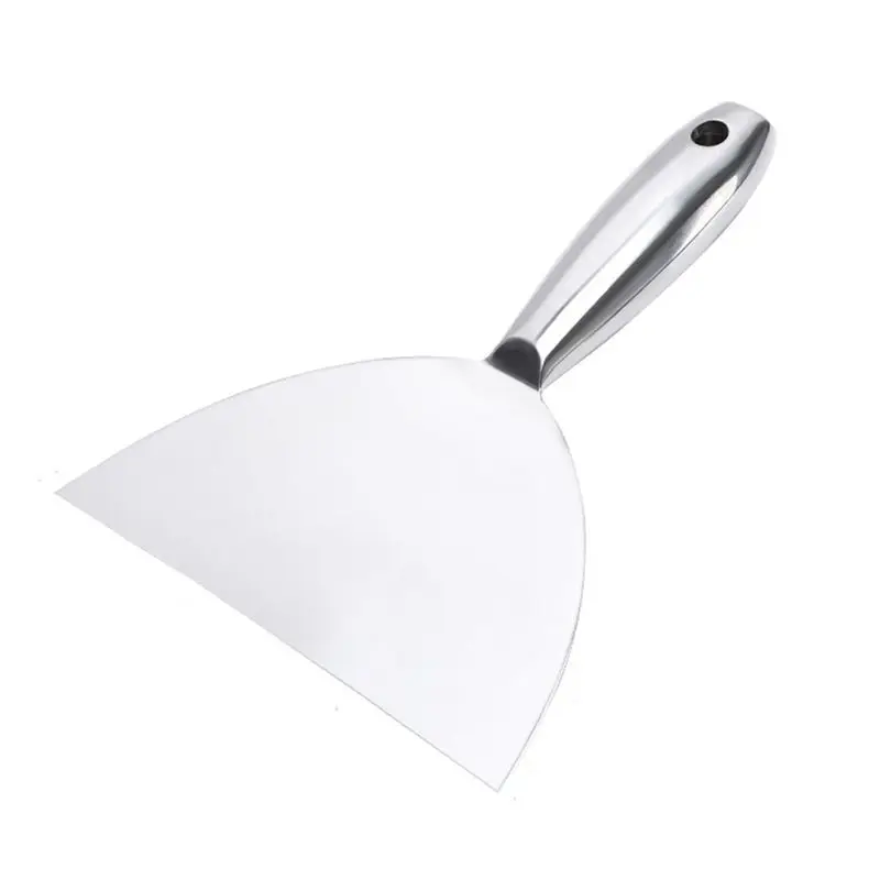 AEE4-Putty-Knife 8 Inch, Premium Polished All-Stainless Steel Scraper Tool For Drywall Finishing