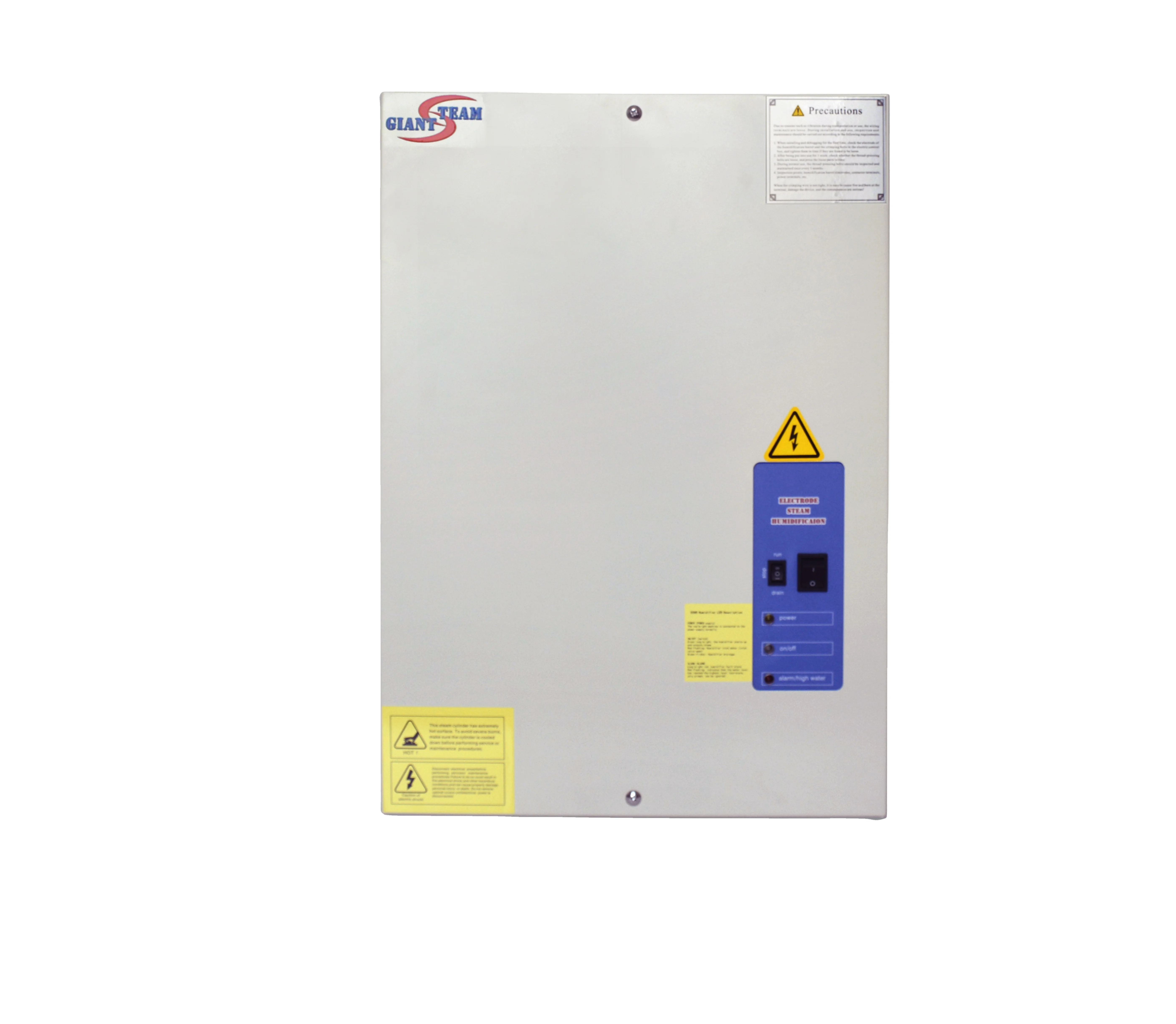 Giantsteam 23kg/H Industrial Electric Steam Electrode Humidifier Remote Control Stainless Steel ISO/CE Certified New Condition