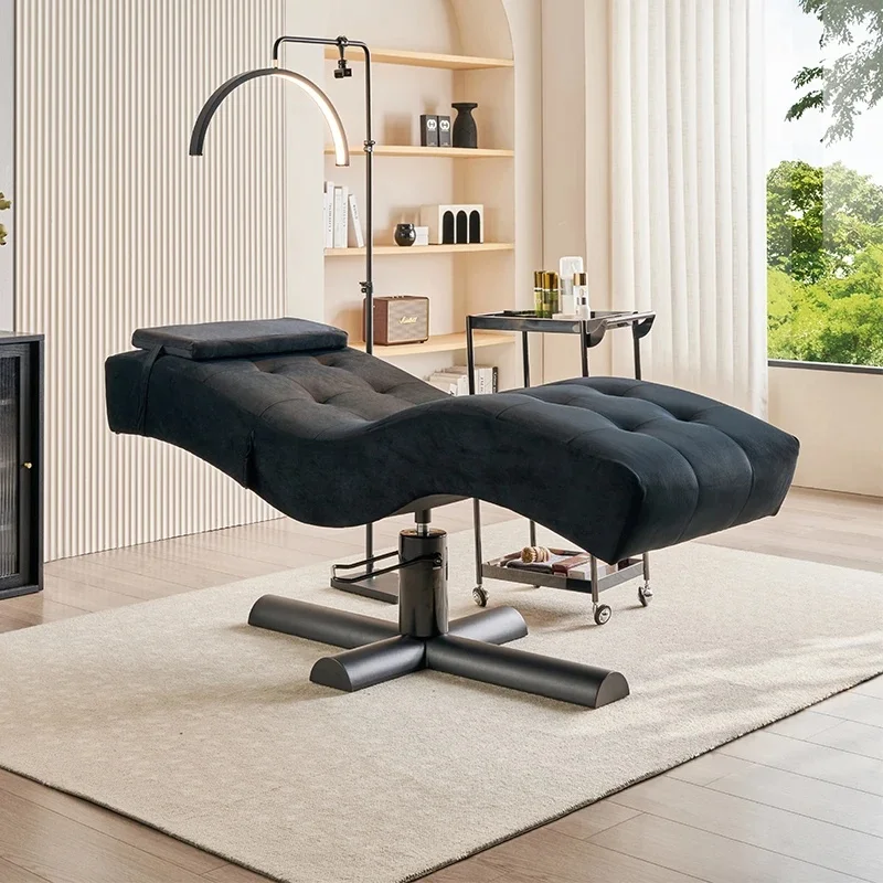 Japanese Head Spa Bed with Water Circulation, Facial Hydrotherapy Massage Table for Hair Salon, Electric Eyelash & Beauty Bed