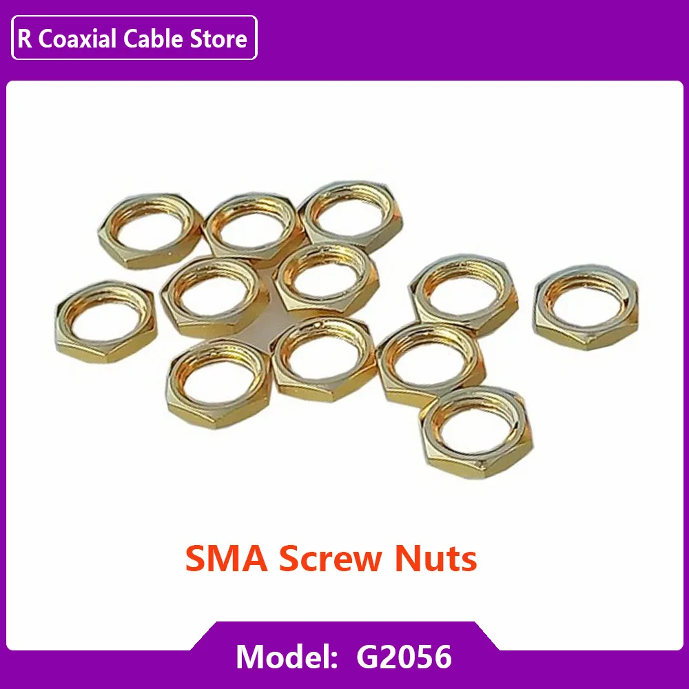 100 pz/lotto SMA Dadi A Vite/Rondelle Distanziali/Molla Pad per RP-SMA/SMA Femmina Paratia Jack All'ingrosso