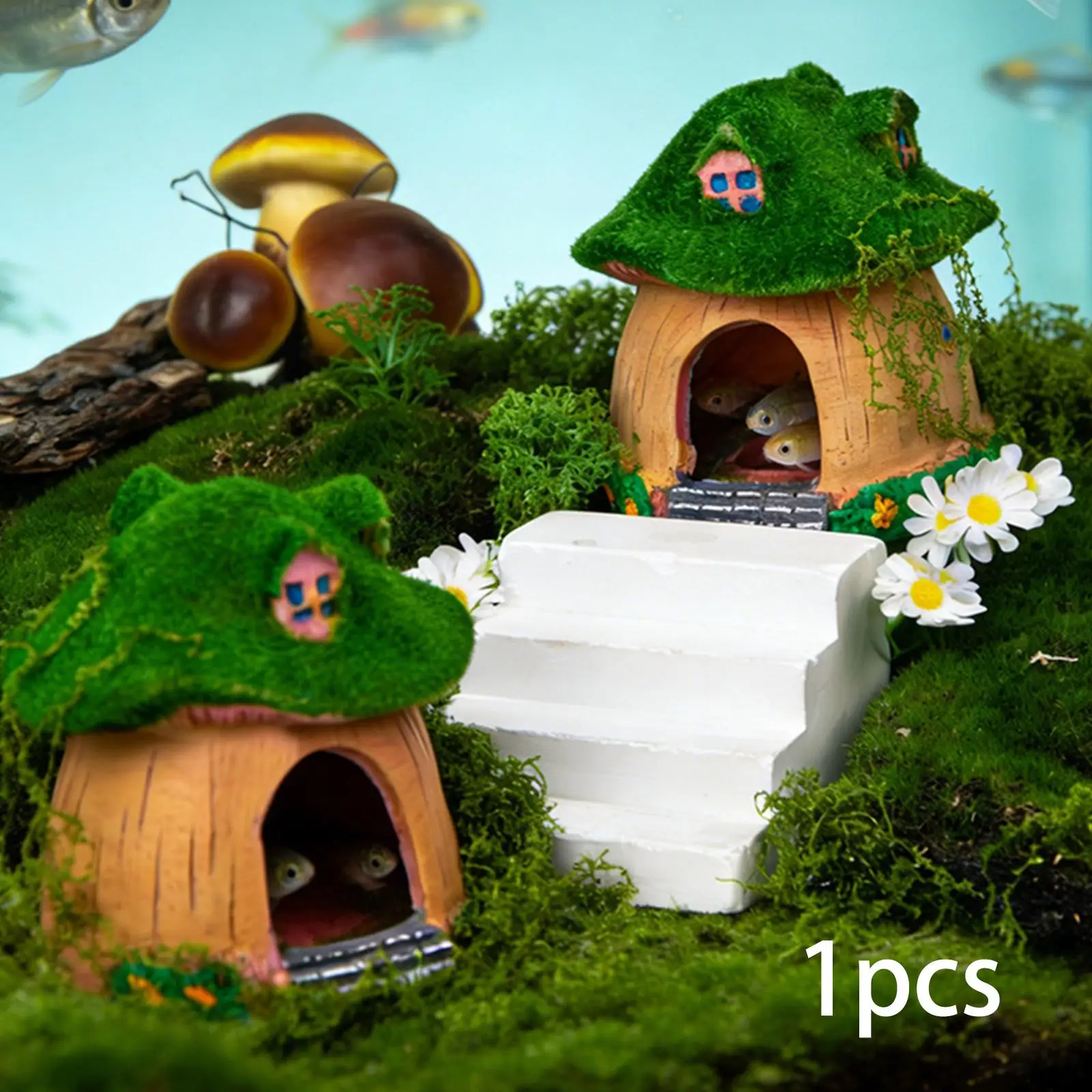 Cueva de resina resistente para acuarios – Decoración natural peceras - imagen 3