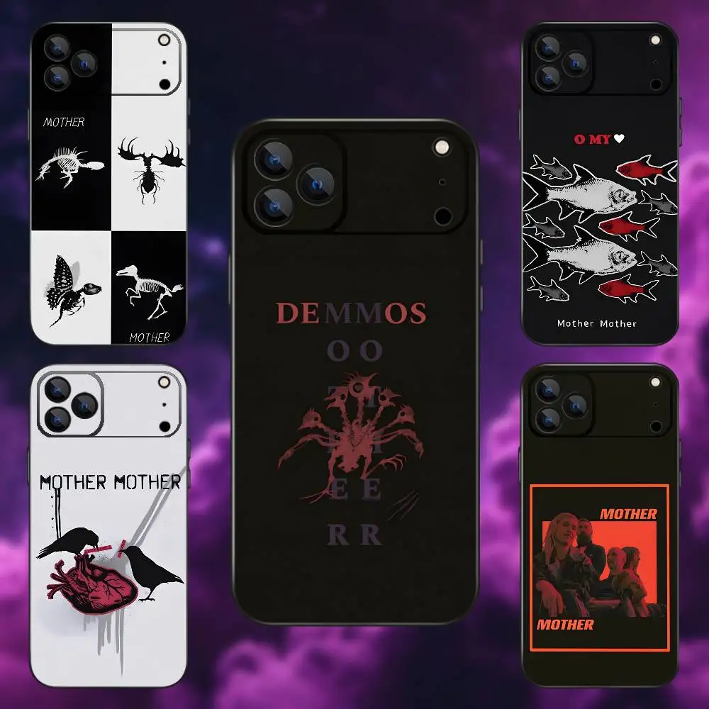 

Bnad Mother Mother Phone Case For iPhone 17,16,15,14,13,12,11,Pro Max,XSX,,XR,SE,Mini,8,7,Soft Silicone Black Cover