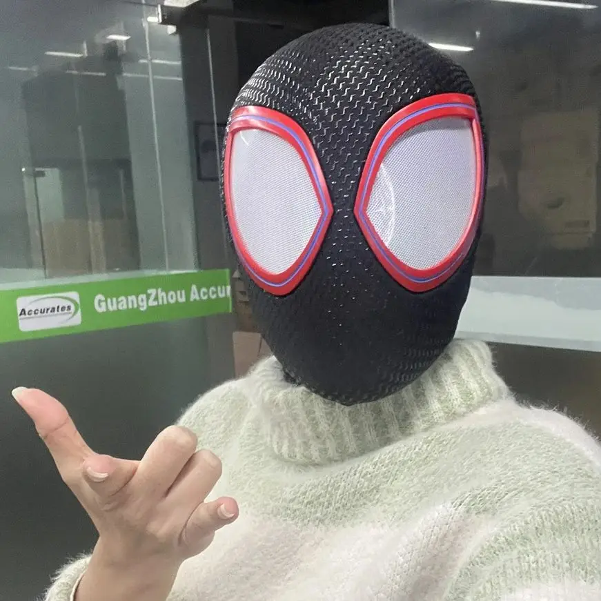 

1:1 3D Margo Keith Spiderman Mask Spider-Man Across The Spider-Verse Handmade Halloween Cos Mask for Man Birthday Christmas Gift
