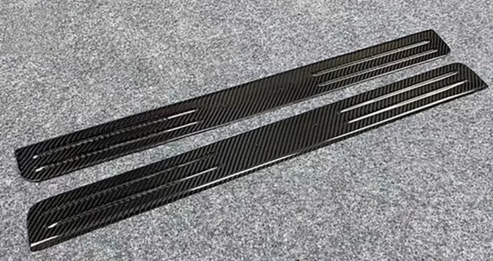 

OEM Style Dry Carbon Fiber Upgrade for 488 Spider Welcome Door Trim and Pedal