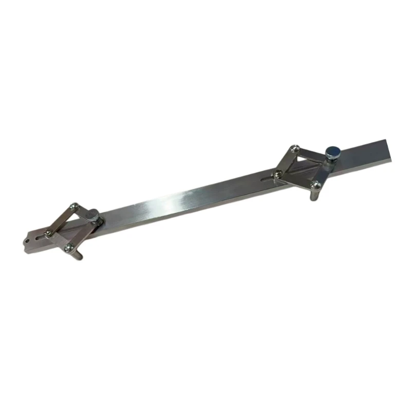 Luthier Measuring Tool Aluminum Guitar Centerline Ruler with Screw Positioning
