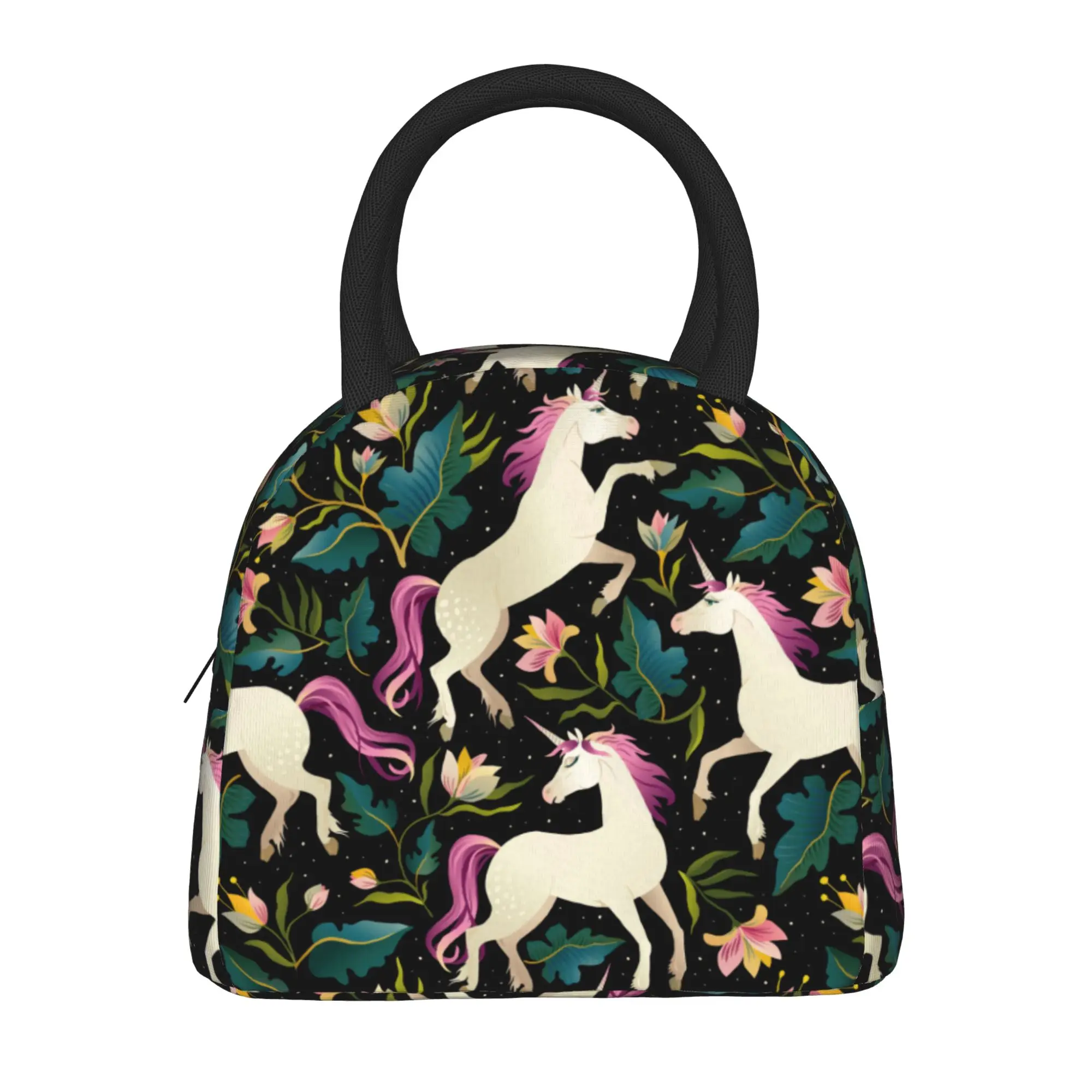 Cartoon Cute Unicorn  Insulated Lunch Bag Thermal Bag Lunch Container  Portable Tote Lunch Box Bento Pouch Work  Outdoor