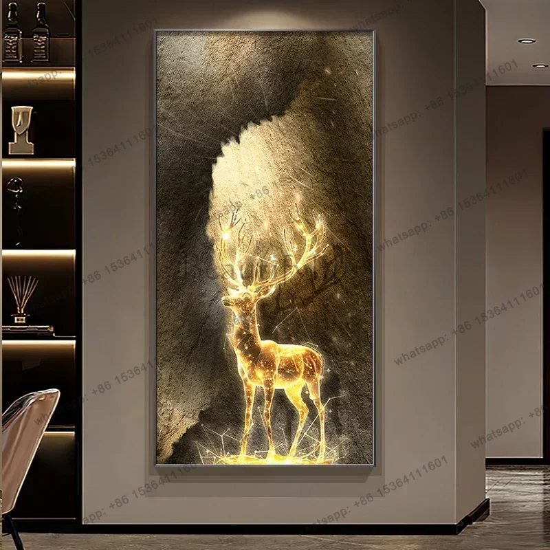 Home Items Wall Marvel Painting Calligraphy Light Luxury Elk Room Decoration Poster Wall Art Room Decor Posters Pictures Wall