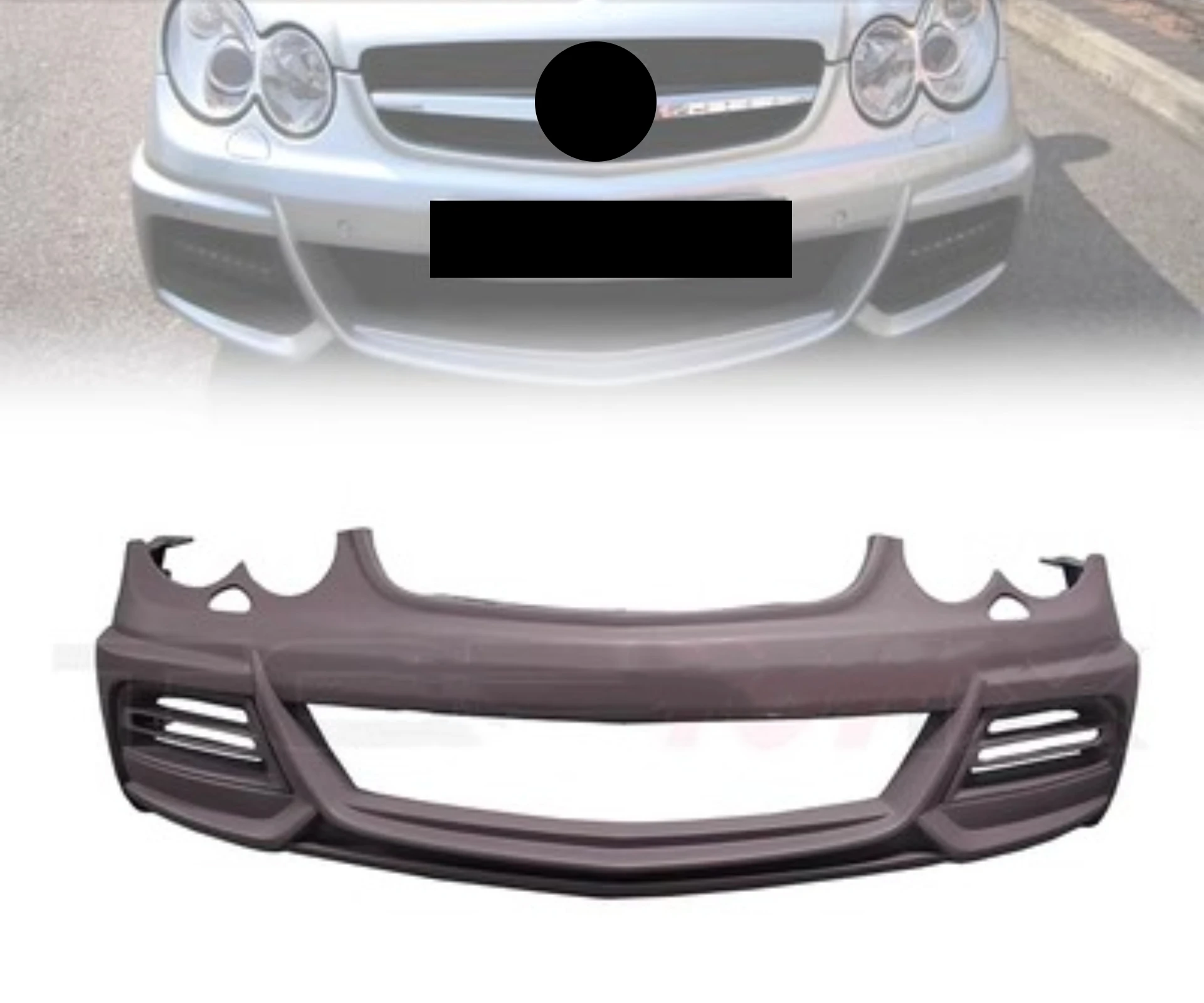 Front Rear Bumper Assembly Side Skirt for Mercedes Benz CLK W209 Tail Wing Convert  Body Kit Auto Accessories