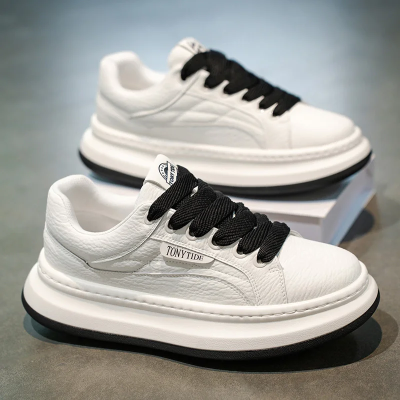 

Men Thick Sole Outsole Male Shoes 2025 Autumn New Man Casual Shoe Fashion Comfortable Wear-resistant Sports Men's Sneakers Board