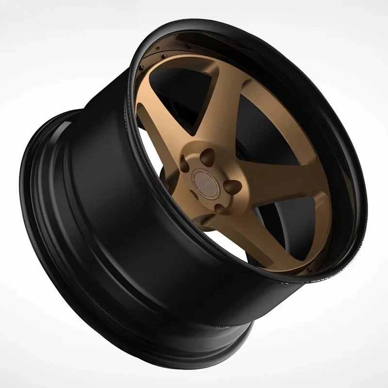 

WOAFORGED Custom 2 Piece Deep Concave Forged Alloy Wheel For Chevrolet C8 Mercedes G63 5x120 5x127 5x114.3 Matte Black Rims