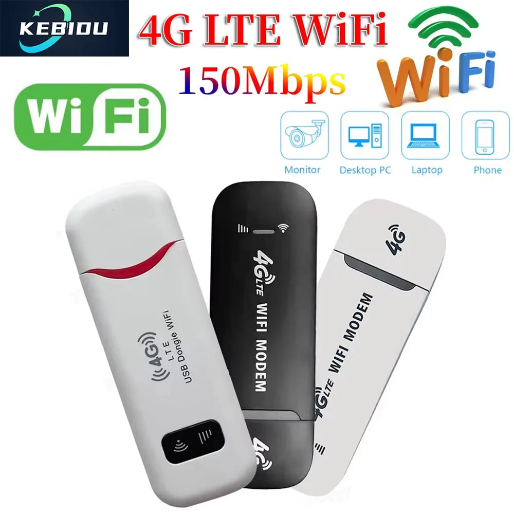 

4G мобильный Wi-Fi-маршрутизатор 150 Мбит/с 4G LTE беспроводной маршрутизатор портативный модем 150 Мбит/с 4G SIM-карта мобильная точка доступа Wi-Fi адаптер Wi-Fi