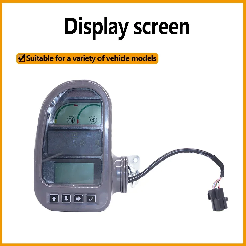 HD LCD Display Monitor for Volvo EC210B-EC700B Excavators, Direct Replacement Meter Cluster Repair Kit