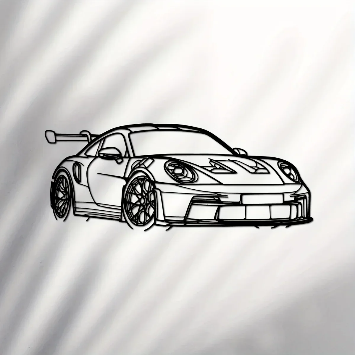 1pc Metal for Supercar Metal Wall Art Modern Iron Home Decor Sign, Dynamic Racing Car Outline Sculpture, Car Decor Ideal choice