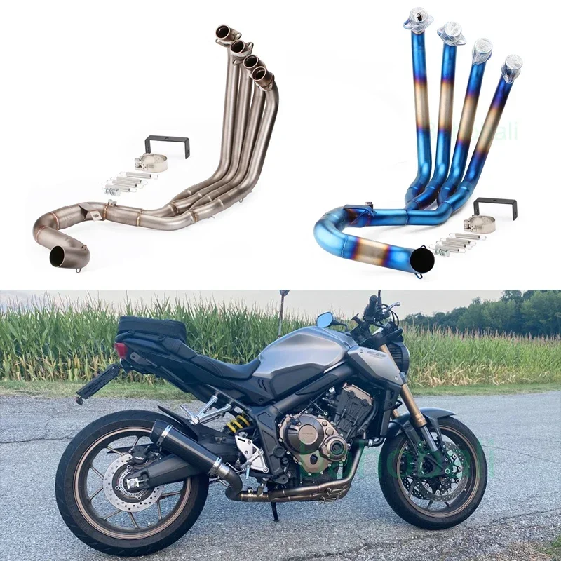 CBR650R CB650F Motorcycle Exhaust Modified Header Link Pipe Connect  Slip-on