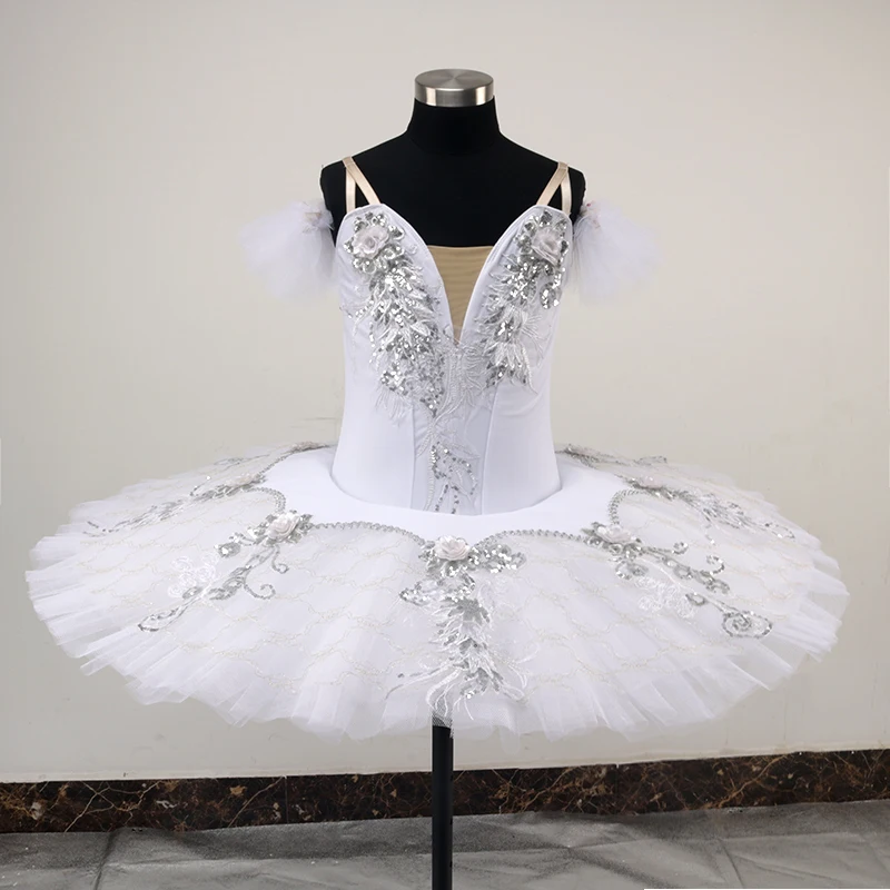 Silver Fairy Variations Solo Dance professional ballet tutu Sleeping Beauty Act 3 Fairy classical performance pancake tutu