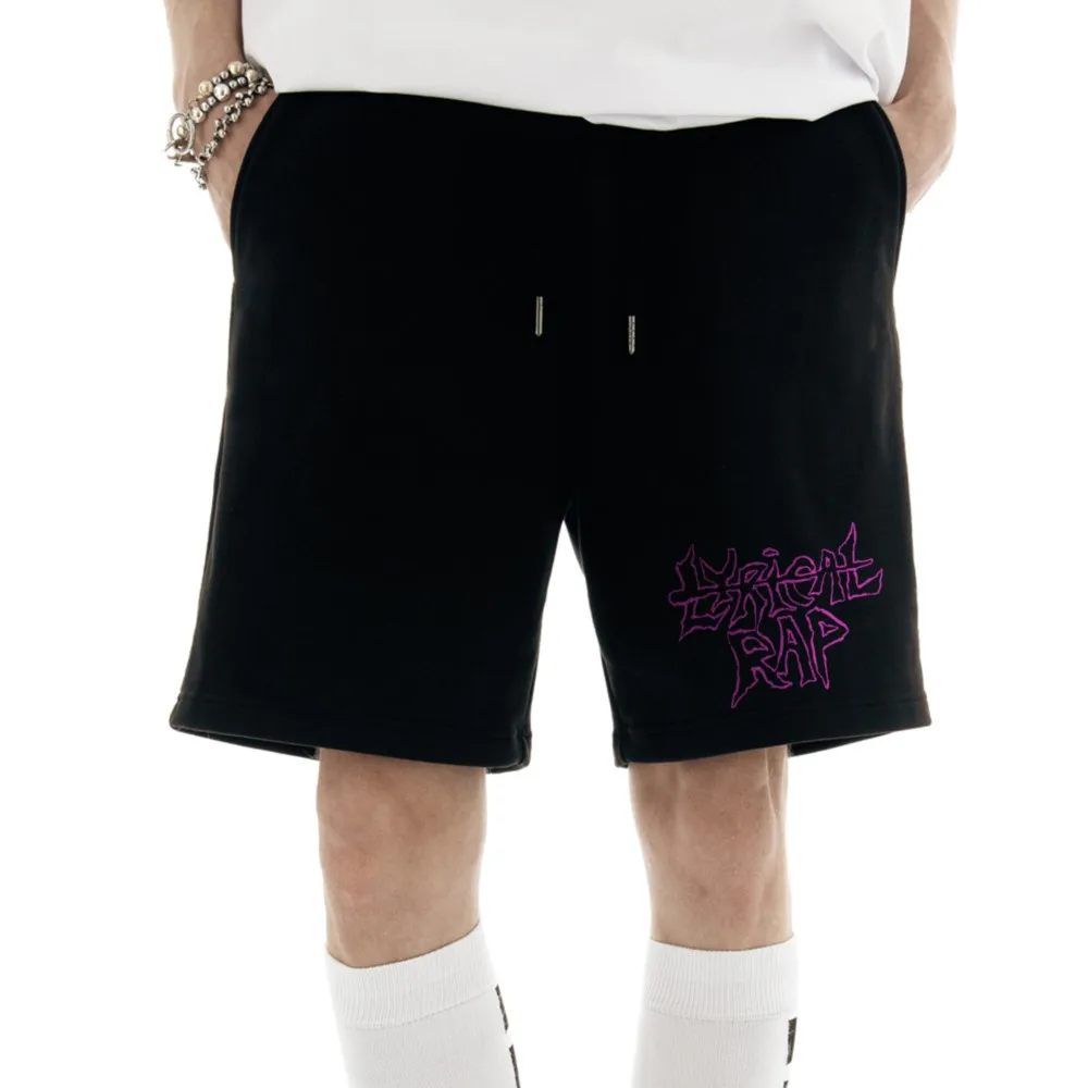 

Streetwear Men's Shorts Iskra Graphic Print Oversized Jorts Baggy Harajuku Short Pants Y2k Unisex Clothing Korean Fashion Gothic